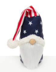 Uncle Sam Gnome Red/White/Blue