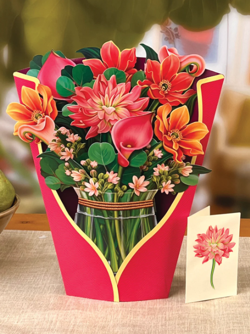 Dear Dahlia Paper Bouquet - by Freshcut Paper