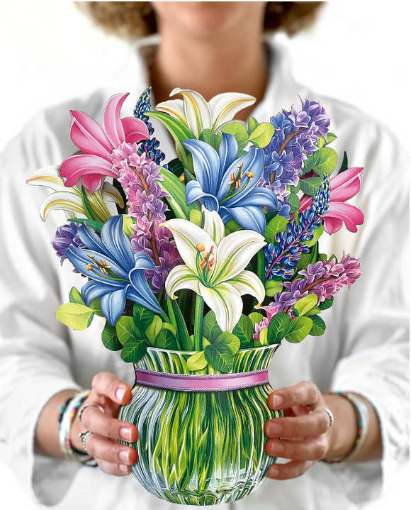 *NEW Lillies & Lupines Paper Bouquet - by Freshcut Paper