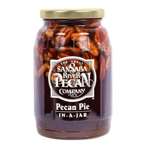 Traditional Pecan Pie in a Jar - The Great San Saba River Pecan Company