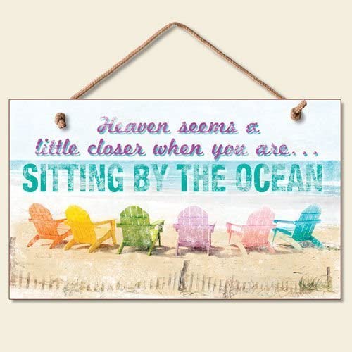 Hanging Sign - Sitting By The Ocean