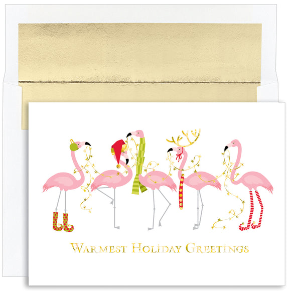 Fashionista Flamingos Boxed Greeting Cards