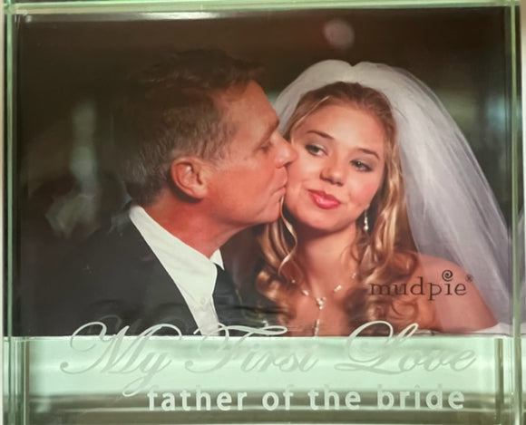 Father of the Bride Glass Photo Frame