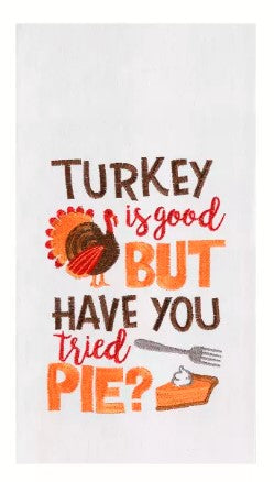 Turkey and Pie - Flour Sack Kitchen Towel