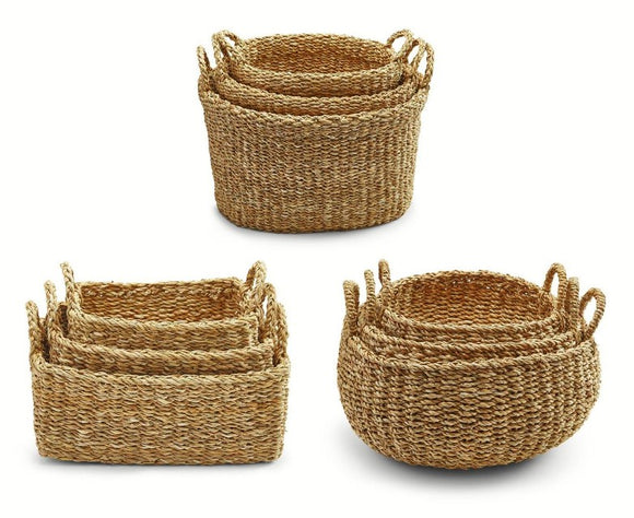 Seagrass Baskets - Assorted Sizes & Shapes Available