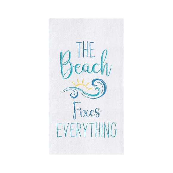 Beach Fixes Everything - Flour Sack Kitchen Towel
