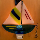 Fused Glass Night Light - Assorted Styles Available