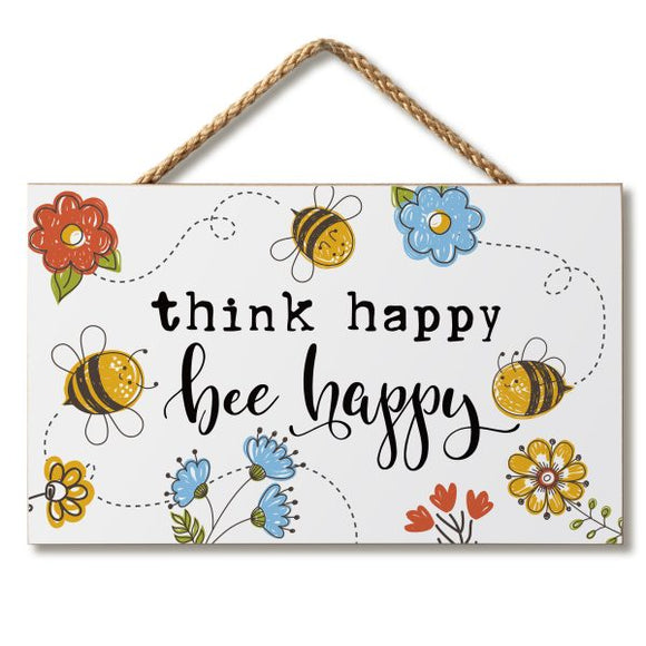 Hanging Sign - Bee Happy