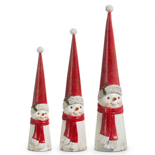 Cone Snowmen - Set of 3