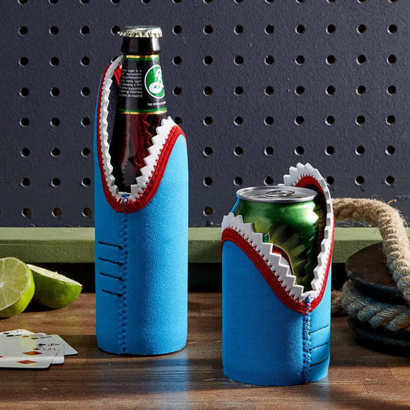 Shark Bite Can OR Bottle Koozie