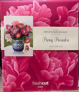 Peony Paradise Bouquet - by Freshcut Paper