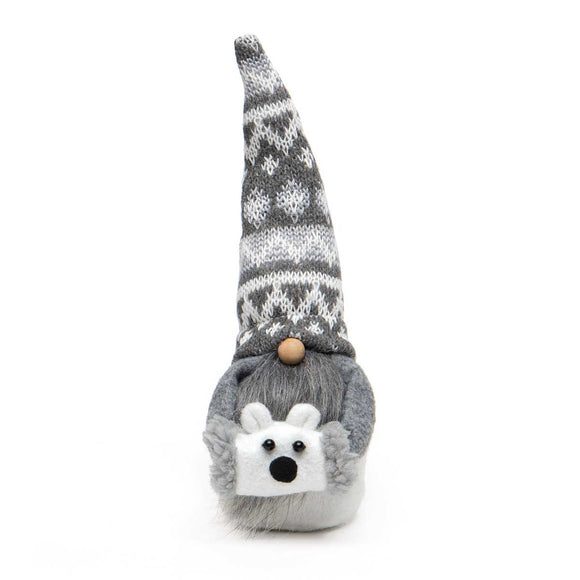 Gnome Polar Bear w/Hand Muff - Sm