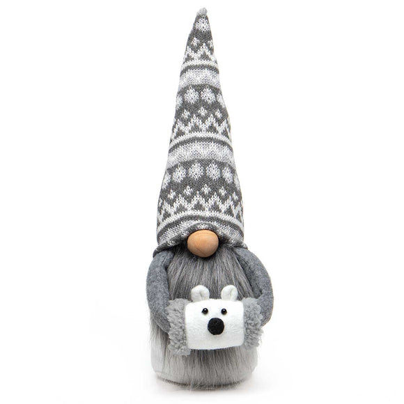 Gnome Polar Bear w/Hand Muff - Lg
