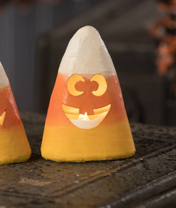Silly Candy Corn Small Luminary - by Bethany Lowe