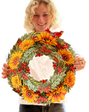 Harvest Paper Wreath - by Freshcut Paper