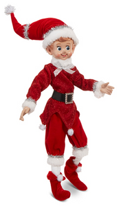 16" Vintage Posable Elf - 2 Styles Available