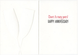 Card - AP/Anniversary - Champagne Flutes