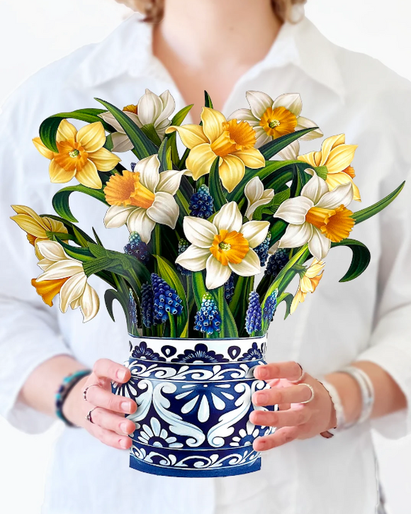 English Daffodills Paper Bouquet - by Freshcut Paper