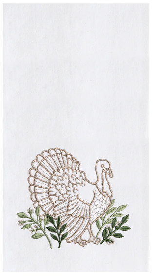 Botanical Turkey - Flour Sack Kitchen Towel