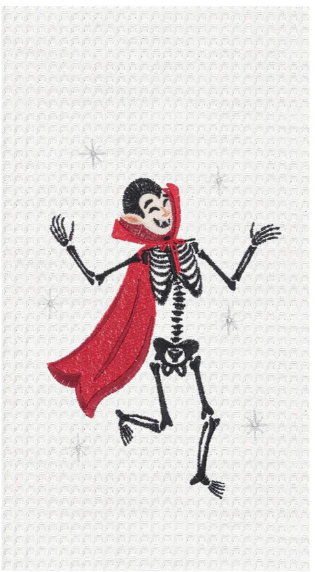 Vampire Skeleton - Waffle Kitchen Towel