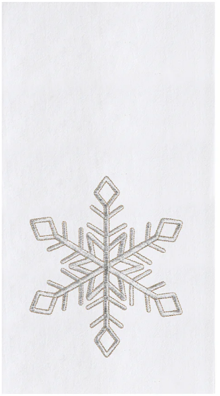 Champagne Snowflake - Flour Sack Kitchen Towel