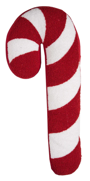 Candy Cane Shaped Pillow