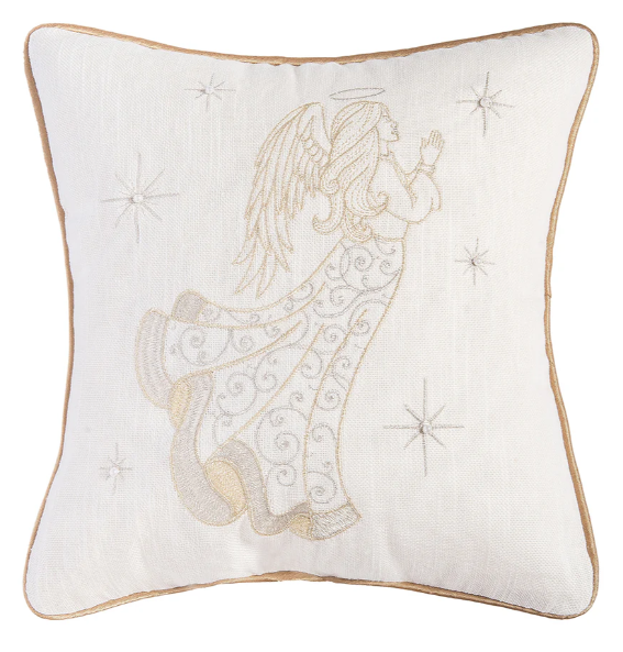 Champagne Praying Angel Pillow