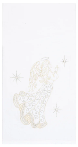 Champagne Praying Angel - Flour Sack Kitchen Towel