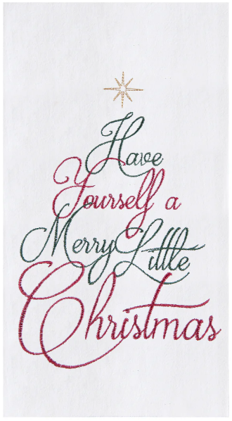 A Merry Christmas - Flour Sack Kitchen Towel