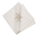Champagne Snowflake Table Linens