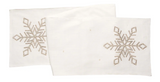 Champagne Snowflake Table Linens