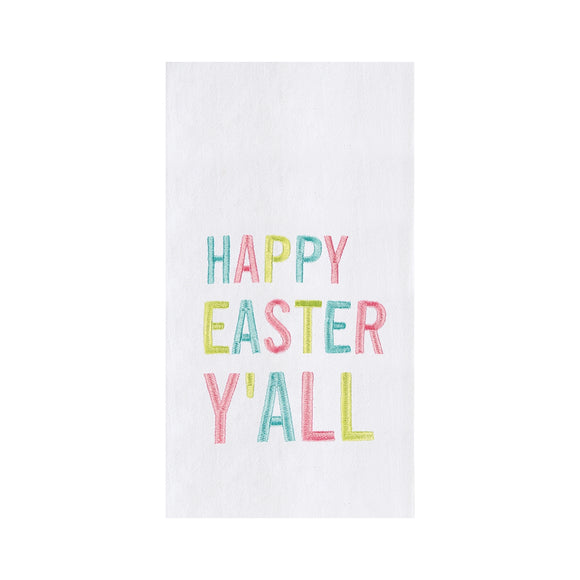 Happy Easter Y'all - Flour Sack Kitchen Towel