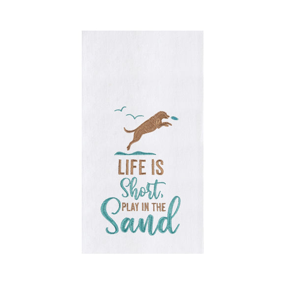 Play In The Sand - Flour Sack Kitchen Towel