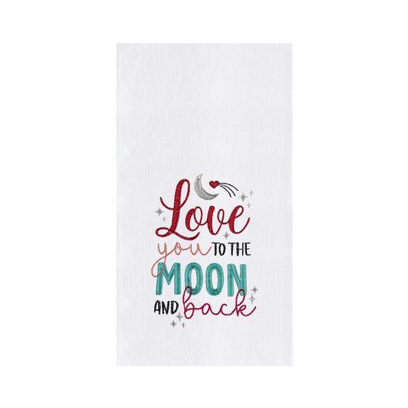 Love You To The Moon - Flour Sack Kitchen Towel