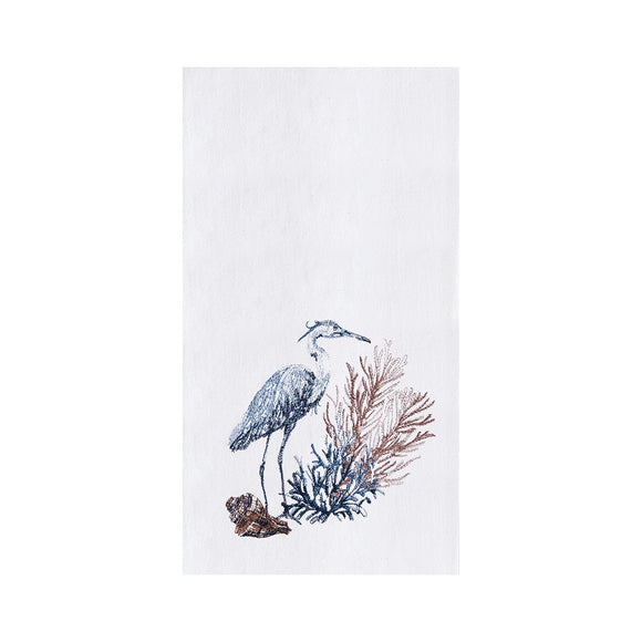 Blue Heron & Seagrass - Flour Sack Kitchen Towel