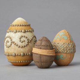 River's End Set of 3 Eggs - by Jim Shore