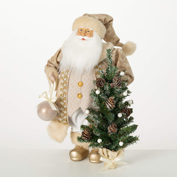Santa & Christmas Tree Figure