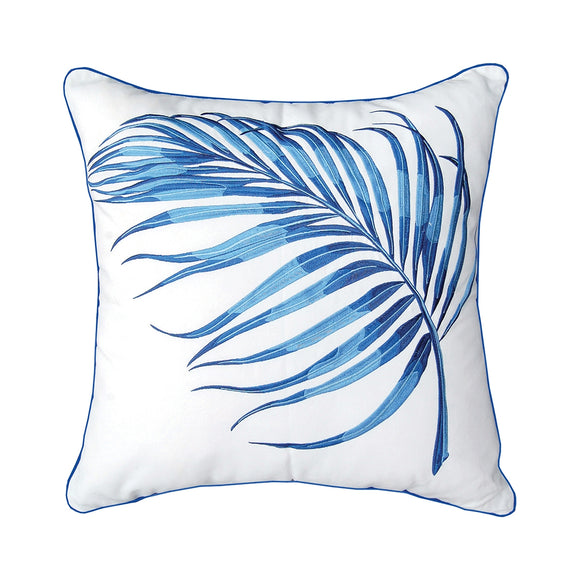 Blue Parlor Palm I/O Pillow