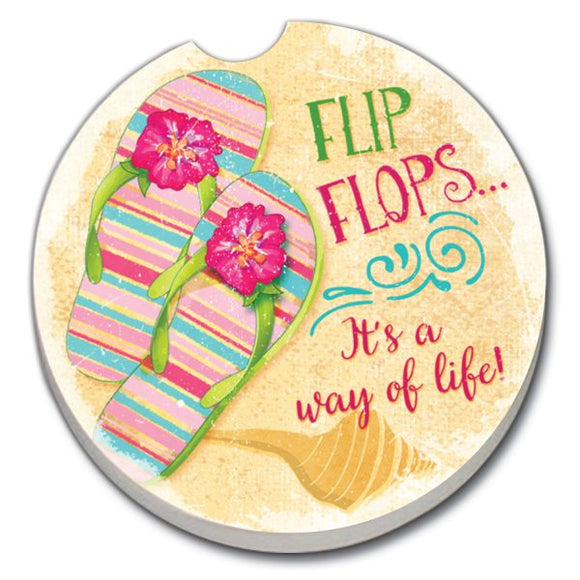 Car Coaster - Flip Flop Life
