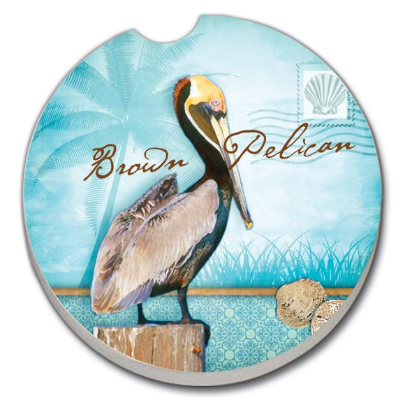 Car Coaster - Brown Pelican