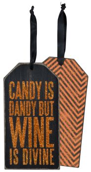 Wine Bottle Hanging Tags - Halloween Assorted