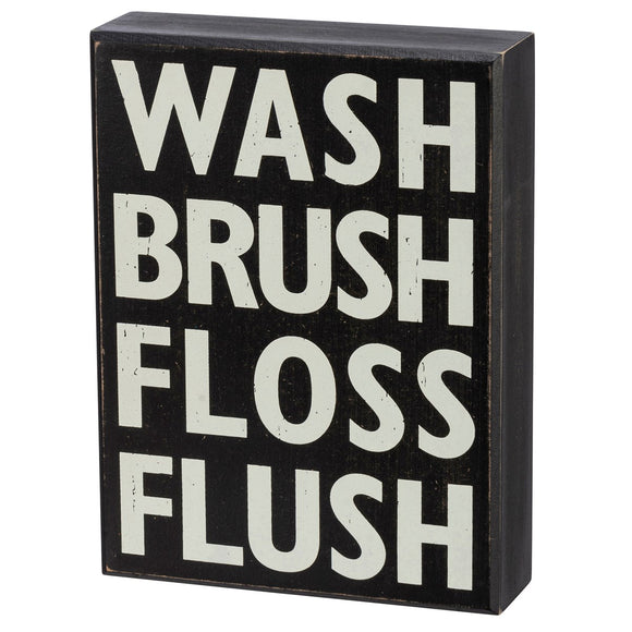 Wash Brush Box Sign