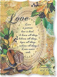 Card - LT/Wedding Card: May your life together be blessed with 1 Cor. 13:4,7-8