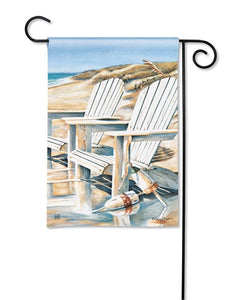 Beach Chairs Garden Flag