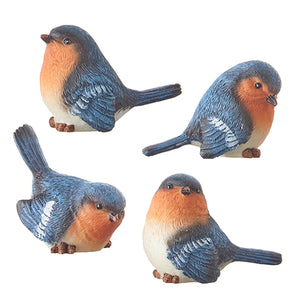 2.5" Red Breasted Blue Bird Figure Small - 4 Styles Available