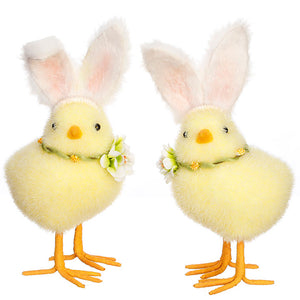 Chick with Rabbit Ears 7.5" - 2 Assorted