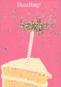 Card - AP/Birthday: Dazzling Sparkler Cake