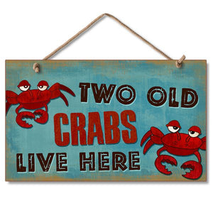Hanging Sign - Two Old Crabs