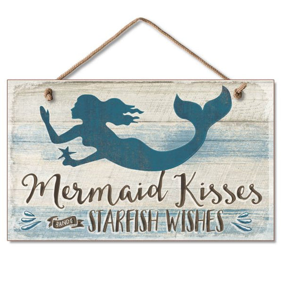 Hanging Sign - Mermaid Kisses