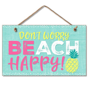 Hanging Sign - Beach Happy